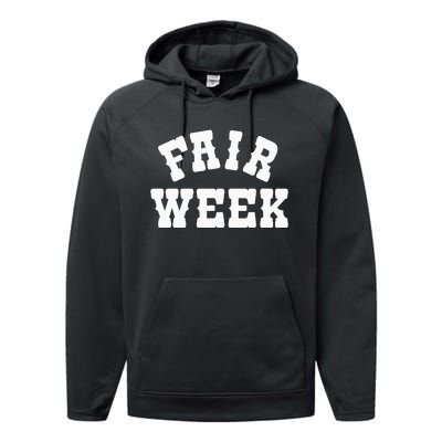 Fair Week County Fair For Contestants Performance Fleece Hoodie