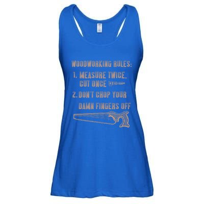 Funny Woodworking Carpentry Wood Lathe Funny Carpenter Cool Gift Ladies Essential Flowy Tank