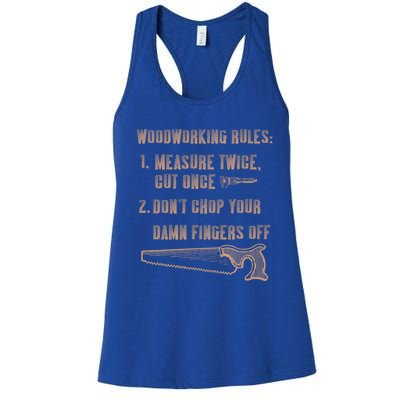 Funny Woodworking Carpentry Wood Lathe Funny Carpenter Cool Gift Women's Racerback Tank