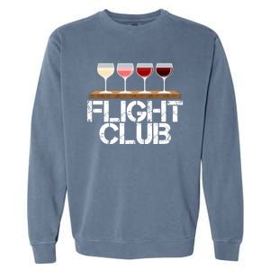 Flight Wine Club Fomo Wine Tasting Sample Rose Red White Gift Garment-Dyed Sweatshirt