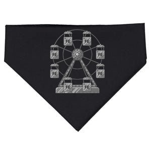 Ferrous Wheel Chemistry Teacher Humor Dad Joke Chemist Pun USA-Made Doggie Bandana