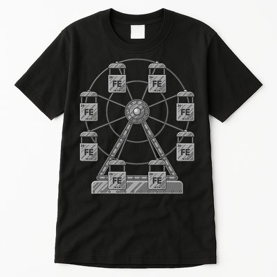 Ferrous Wheel Chemistry Teacher Humor Dad Joke Chemist Pun Tall T-Shirt