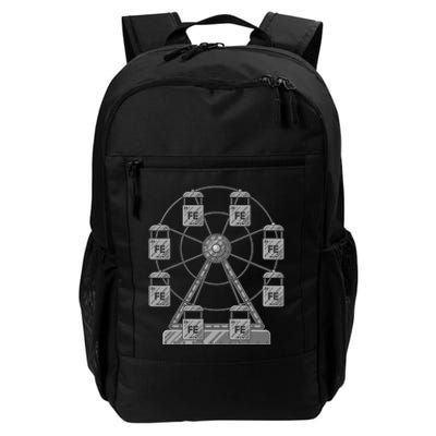 Ferrous Wheel Chemistry Teacher Humor Dad Joke Chemist Pun Daily Commute Backpack