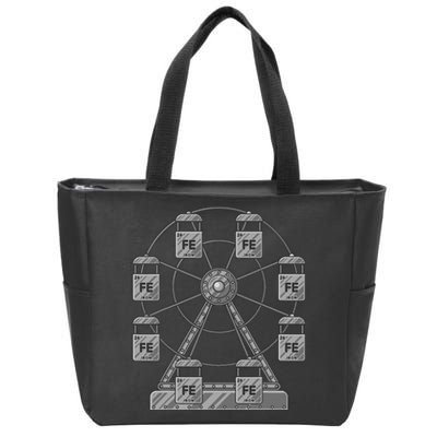 Ferrous Wheel Chemistry Teacher Humor Dad Joke Chemist Pun Zip Tote Bag