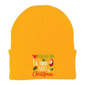 Funny Wine Christmas Pajama Drinking Friends Party Knit Cap Winter Beanie