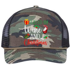 Funny Wine Christmas Pajama Drinking Friends Party Retro Rope Trucker Hat Cap