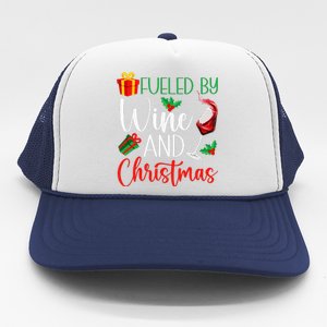 Funny Wine Christmas Pajama Drinking Friends Party Trucker Hat