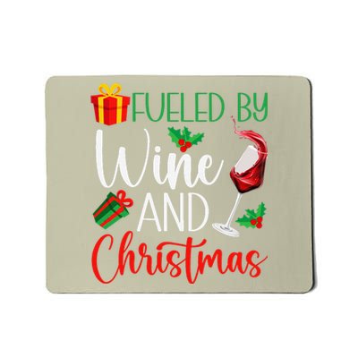 Funny Wine Christmas Pajama Drinking Friends Party Mousepad