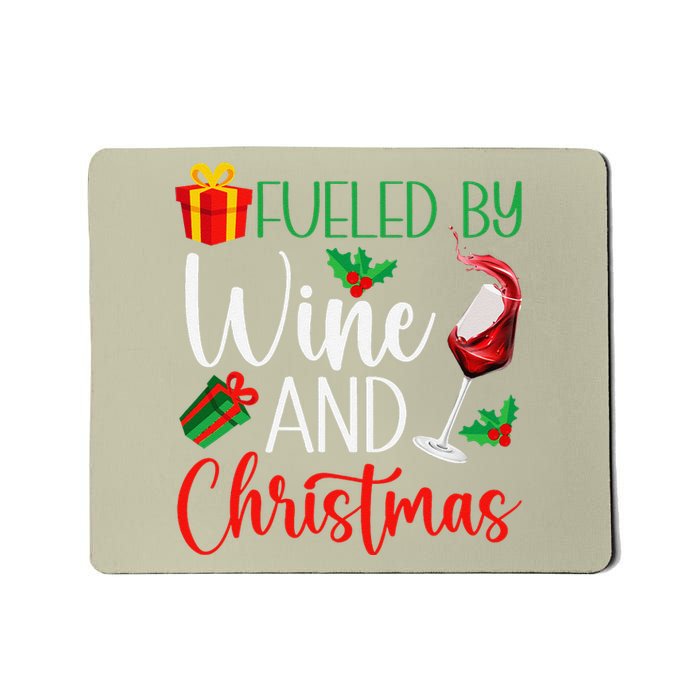 Funny Wine Christmas Pajama Drinking Friends Party Mousepad