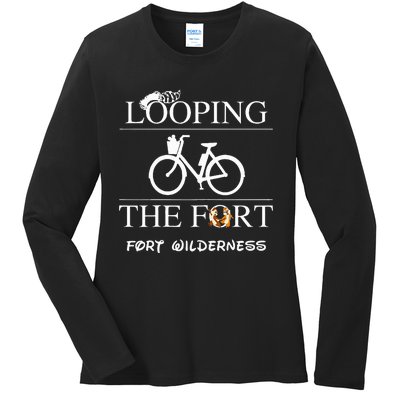 Fort Wilderness Campground Looping the Fort  Ladies Long Sleeve Shirt