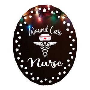 Funny Wound Care Nurse Nursing Wound Ostomy Nurse Gift Ceramic Oval Ornament