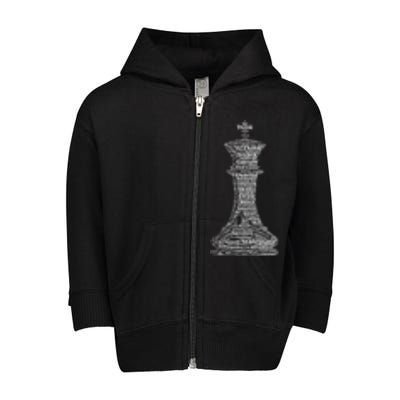 Funny Word Cloud Chess King Gift Toddler Zip Fleece Hoodie