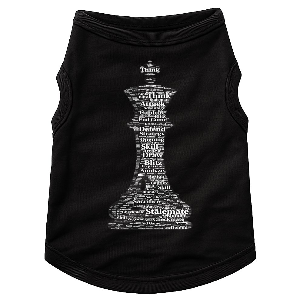 Funny Word Cloud Chess King Gift Doggie Tank