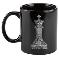 Funny Word Cloud Chess King Gift 11oz C Handle Ceramic Mug