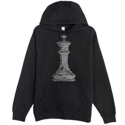 Funny Word Cloud Chess King Gift Premium Pullover Hoodie