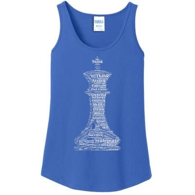 Funny Word Cloud Chess King Gift Ladies Essential Tank