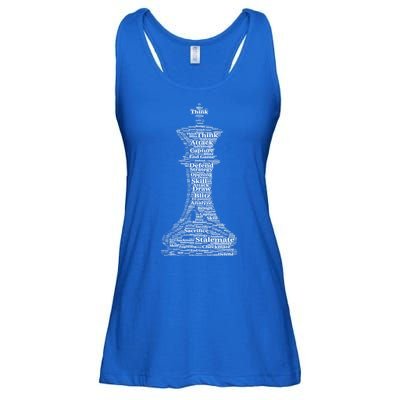 Funny Word Cloud Chess King Gift Ladies Essential Flowy Tank
