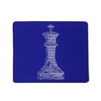 Funny Word Cloud Chess King Gift Mousepad