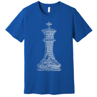 Funny Word Cloud Chess King Gift Premium T-Shirt