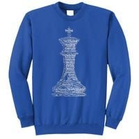 Funny Word Cloud Chess King Gift Tall Sweatshirt