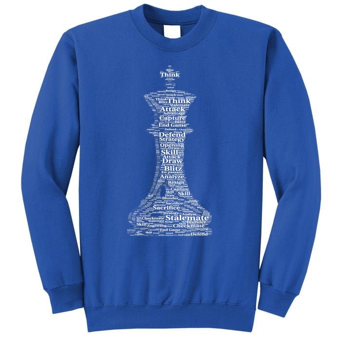 Funny Word Cloud Chess King Gift Tall Sweatshirt