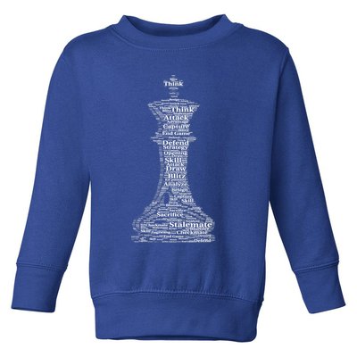 Funny Word Cloud Chess King Gift Toddler Sweatshirt
