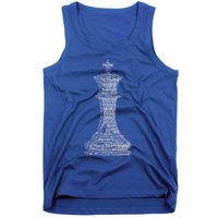 Funny Word Cloud Chess King Gift Tank Top