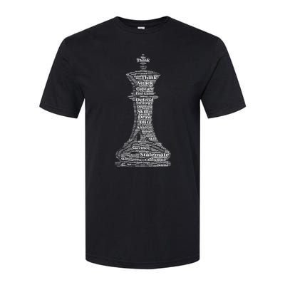 Funny Word Cloud Chess King Gift Softstyle® CVC T-Shirt