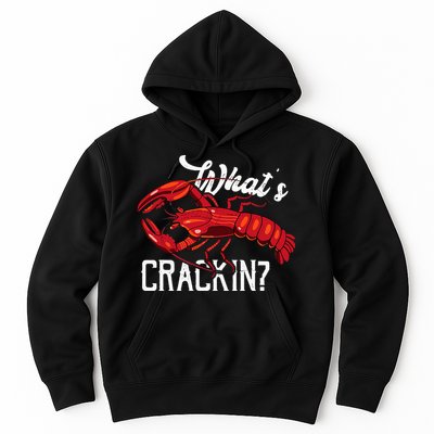 Funny What's Crackin Lobster Summer Vacation Fans Hoodie