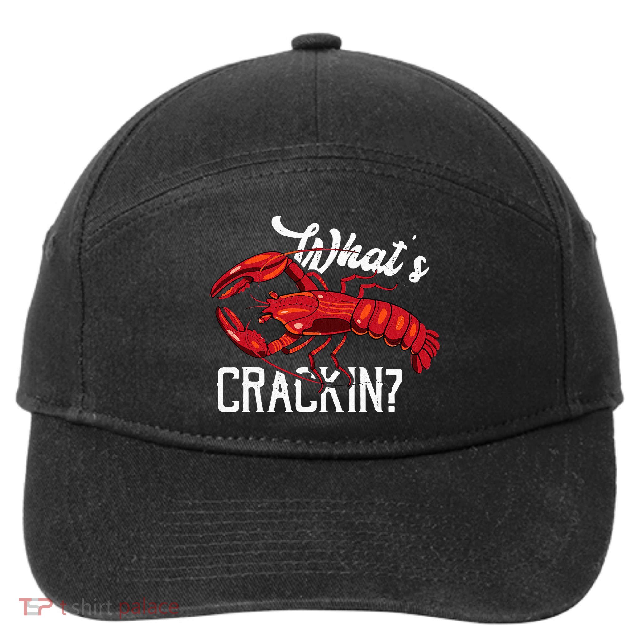 Funny What's Crackin Lobster Summer Vacation Fans 7-Panel Snapback Hat
