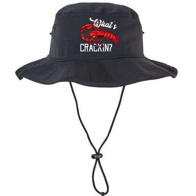 Funny What's Crackin Lobster Summer Vacation Fans Bucket Hat
