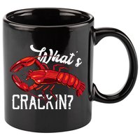 Funny What's Crackin Lobster Summer Vacation Fans 11oz C Handle Ceramic Mug