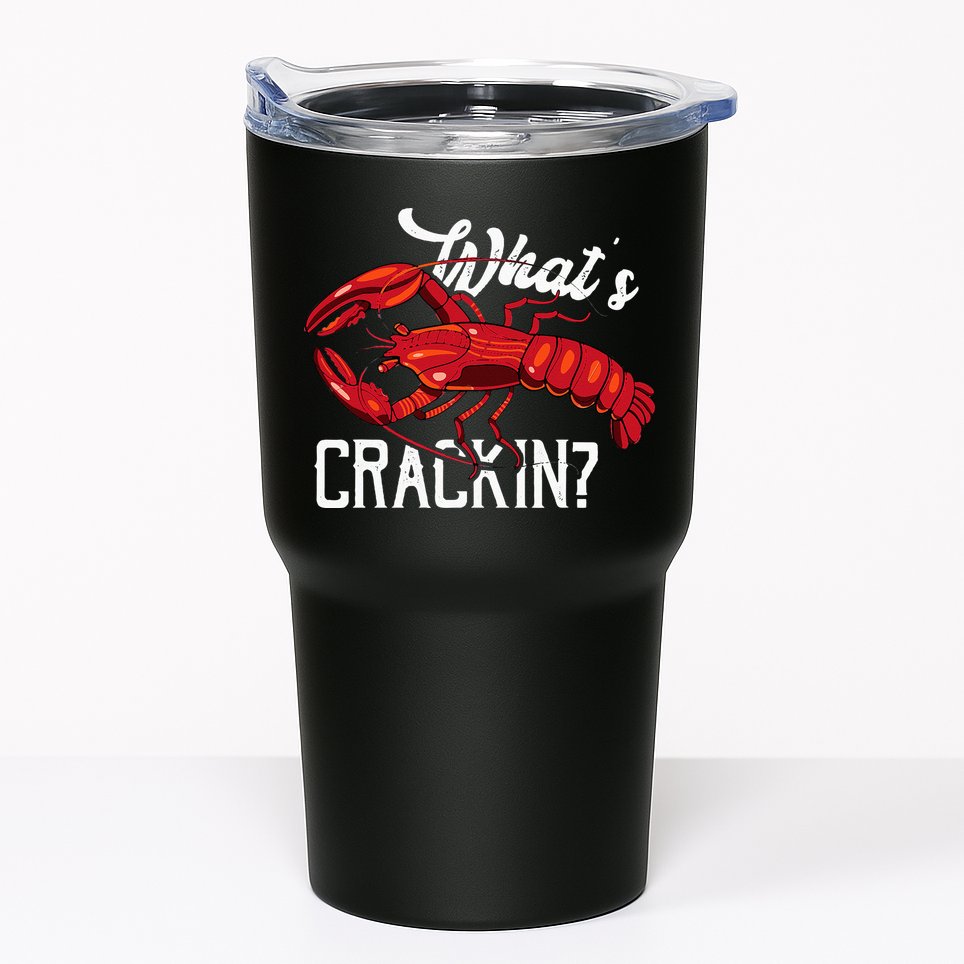 Funny What's Crackin Lobster Summer Vacation Fans Tumbler