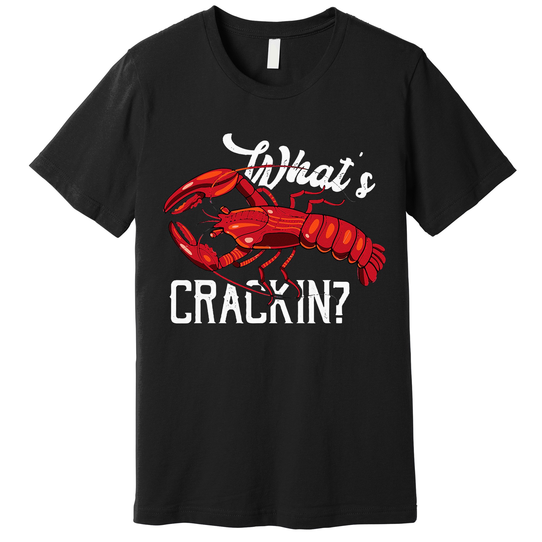 Funny What's Crackin Lobster Summer Vacation Fans Premium T-Shirt