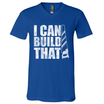 Funny Woodworker Carpenter I Can Build That Gift V-Neck T-Shirt