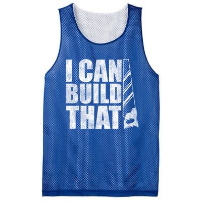 Funny Woodworker Carpenter I Can Build That Gift Mesh Reversible Basketball Jersey Tank