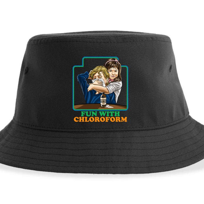 Fun With Chloroform Funny Dark Humor Sustainable Bucket Hat