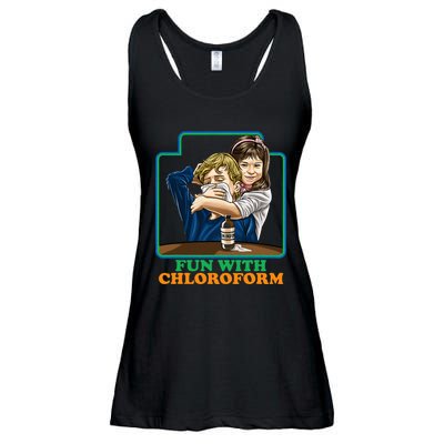 Fun With Chloroform Funny Dark Humor Ladies Essential Flowy Tank