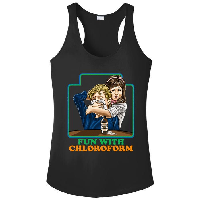 Fun With Chloroform Funny Dark Humor Ladies PosiCharge Competitor Racerback Tank