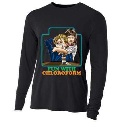 Fun With Chloroform Funny Dark Humor Cooling Performance Long Sleeve Crew