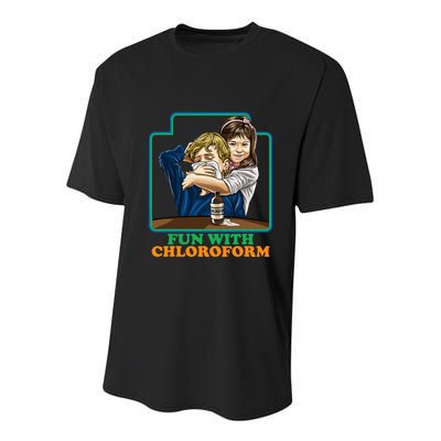 Fun With Chloroform Funny Dark Humor Youth Performance Sprint T-Shirt