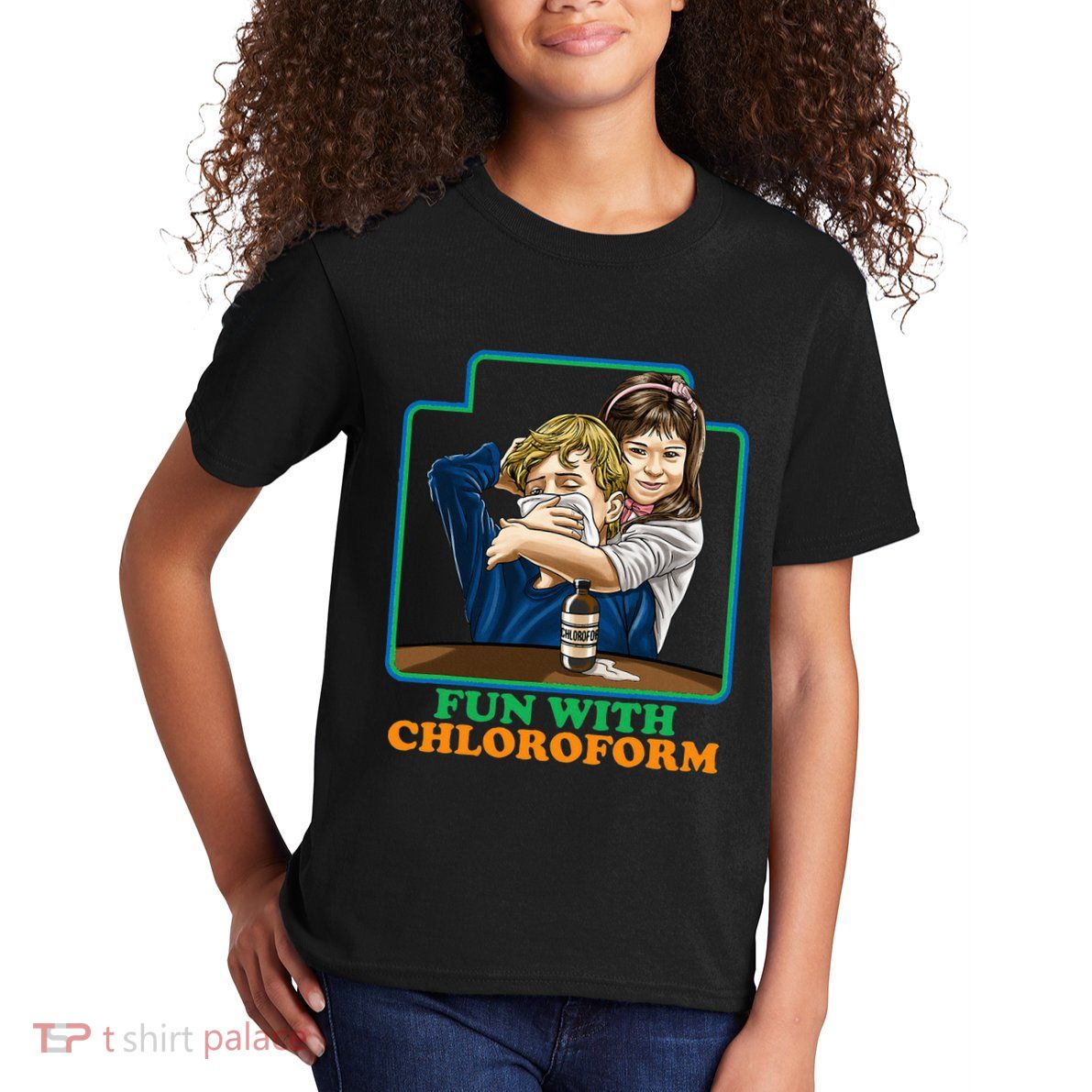 Fun With Chloroform Funny Dark Humor Kids T-Shirt