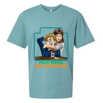 Fun With Chloroform Funny Dark Humor Sueded Cloud Jersey T-Shirt