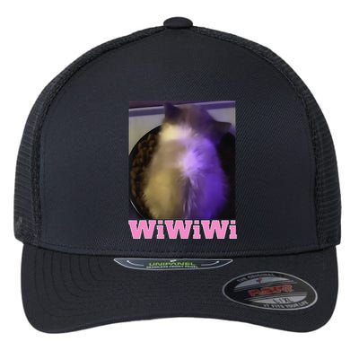 Funny Wiwiwi Cat Meme Viral Gen Z Trend Brainrot Flexfit Unipanel Trucker Cap