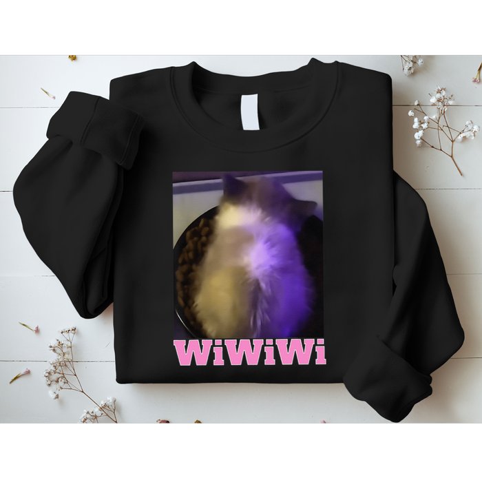 Funny Wiwiwi Cat Meme Viral Gen Z Trend Brainrot Sweatshirt