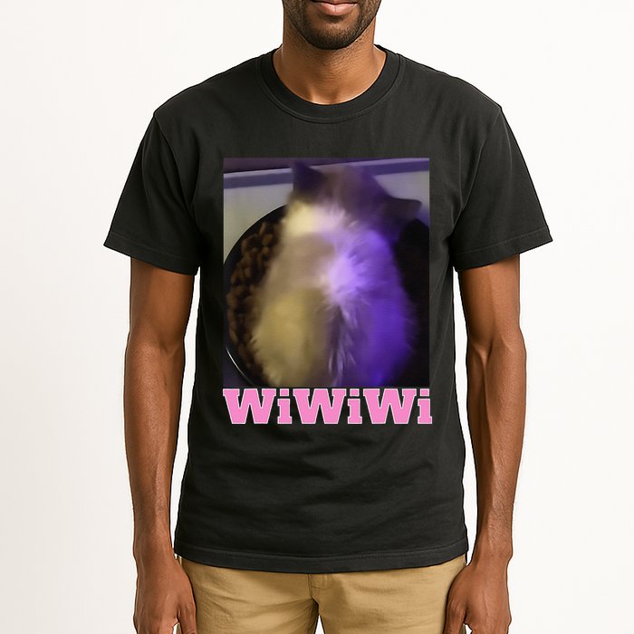 Funny Wiwiwi Cat Meme Viral Gen Z Trend Brainrot Tall T-Shirt