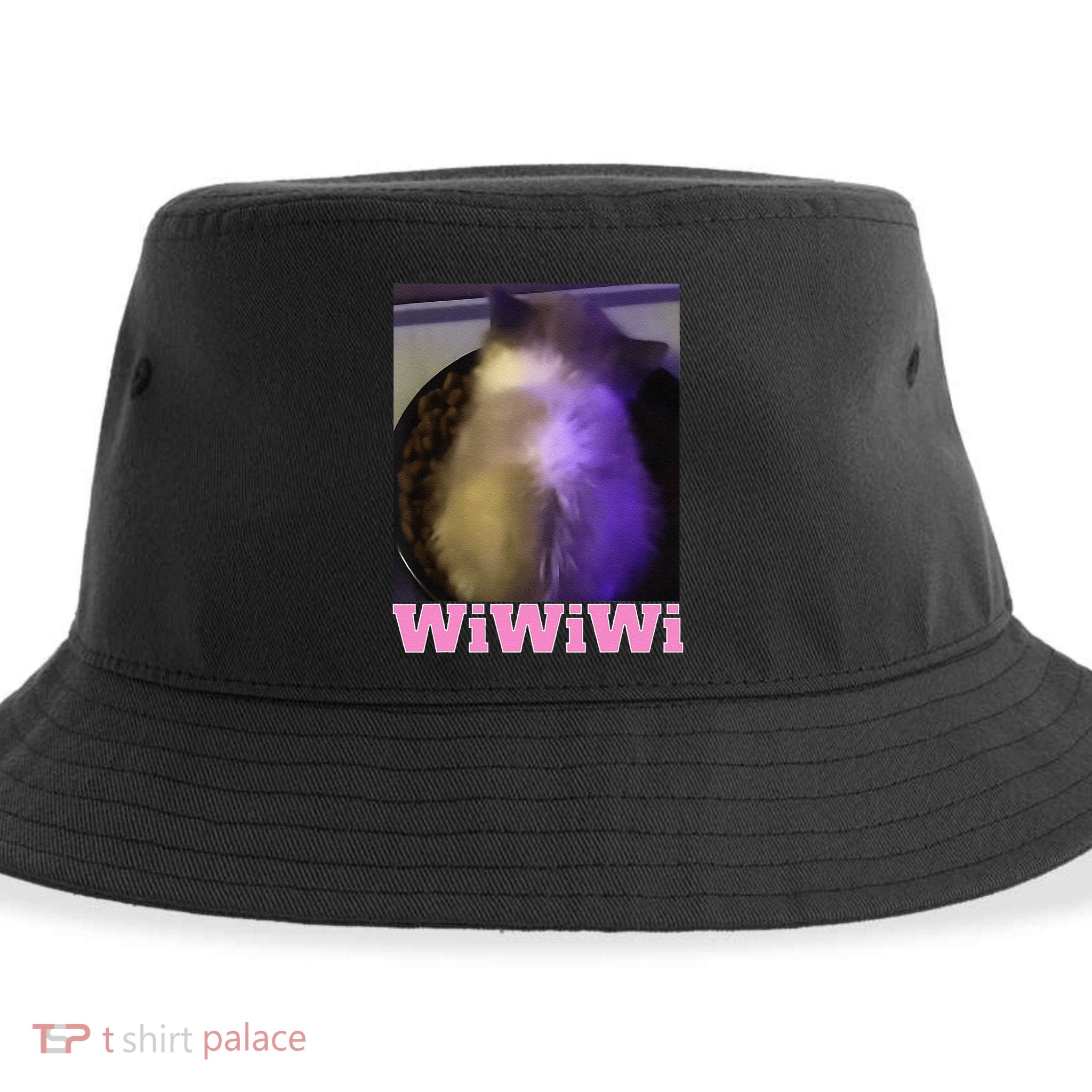 Funny Wiwiwi Cat Meme Viral Gen Z Trend Brainrot Sustainable Bucket Hat