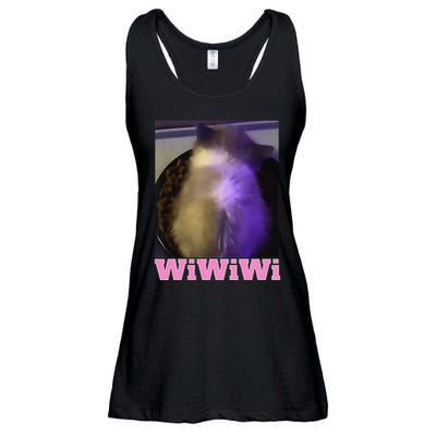 Funny Wiwiwi Cat Meme Viral Gen Z Trend Brainrot Ladies Essential Flowy Tank