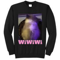 Funny Wiwiwi Cat Meme Viral Gen Z Trend Brainrot Tall Sweatshirt