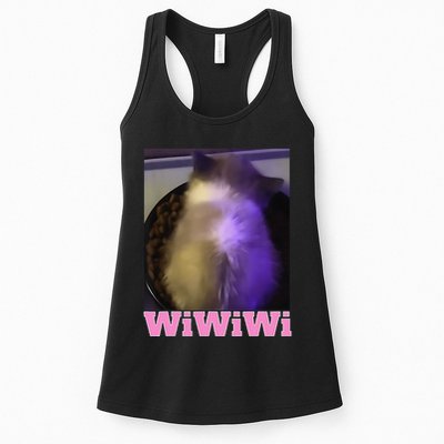 Funny Wiwiwi Cat Meme Viral Gen Z Trend Brainrot Womens Tank Top